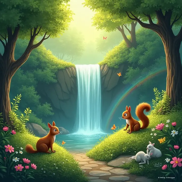 The Hidden Waterfall: A Short Story for Kids